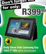 Body Glove Folio Samsung Galaxy Tab 3 7"-Black