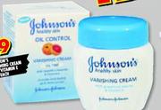 Johnson's Vanishing Cream With Vitamin E -50ml Each