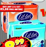Lil -Lets Soft & Dry Regular/Super Scented/Unscented Sanitary Pads 8/10's Per Pack Each