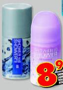 Shower to Shower Ladies Roll On Deodorant Assorted- 50ml each