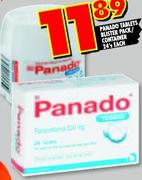 Panado Tablets Blister Pack 24's Each