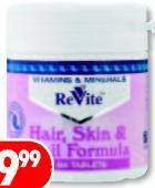 Revite Hair, Skin And Nails 60's