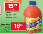 Super Fruit Concentrated Nectar-1L Each