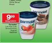 Parmalat Low Fat Fruit/Smooth/Plain Yoghurt-500gm Each