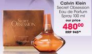 Calvin Klein Secret Obsession Eau De Parfum Spray-100Ml