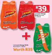Lucozade Energy Drink Assorted-4x300ml