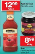 Wellington's Tamatiesous-700ml