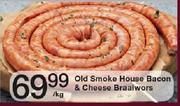 Old Smoke House Bacon & Cheese Braaiwors-Per Kg