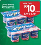 Danone Nutriday Smooth Yoghurt-6x100g Per Pack
