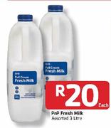 PnP Fresh Milk-3Ltr Each