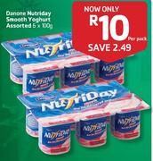 Danone Nutriday Smooth Yoghurt-6x100G Per Pack