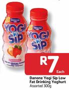 Danone Yogi Sip Low Fat Drinking Yoghurt-300G Each