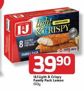 I & J Light & Crispy Family Pack Lemon-660gm.