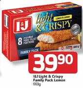 I & J Light & Crispy Family Pack Lemon-660g