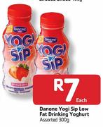 Danone Yogi Sip Low Fat Drinking Yoghurt-300G Each