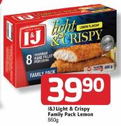 I&J Light & Crispy Family Pack Lemon-660g
