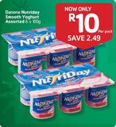 Danone Nutriday Smooth Yogurt Assorted-6x100g-Per Pack