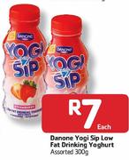 Danone Yogi Sip Low Fat Drinking Yoghurt-300G Each