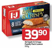 I&J Light & Crispy Family Pack Lemon-660g Each