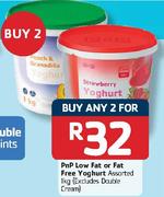 Pnp Low Fat Or Fat Free Yoghurt Excludes Double Cream-2x1kg Each