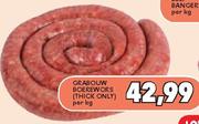 Grabouw Boerewors(Thick Only)-Per Kg