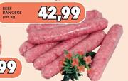 Beef Bangers-Per Kg