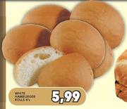 White Hamburger Rolls-6's