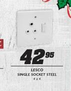 Lesco Single Socket Steel-4x4