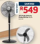 Aeg High Velocity Pedestal Fan 40cm