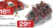 Class 1 Red Globe Grapes-Per Kg