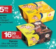 Danone Ultra Mel Delight Dessert Assorted-4 x 125ml Per Pack