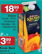 Clover Krush 100% Vrugtesapmengsel Verskeidenheid-2L
