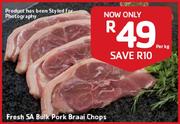 Fresh SA Bulk Pork Braai Chops-Per Kg
