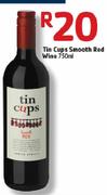 Tin Cups Smooth Red Wine-750ml