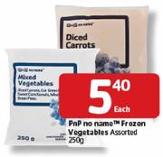  PnP No Name Frozen Vegetables Assorted- 250g Each