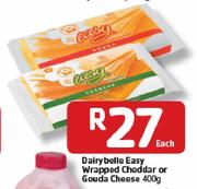 Dairy Belle Easy Wrapped Cheddar/Gouda Cheese-400g Each