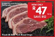 Fresh SA Bulk Pork Braai Chops-Per Kg
