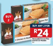 Penny Wise Frozen Pies Assorted Or Pasties-2x2's