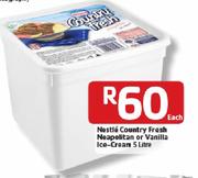  Nestle Country Fresh Neapolitan Or Vanilla Ice-Cream-5Ltr