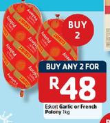 Eskort Garlic Or French Polony - 2X1Kg