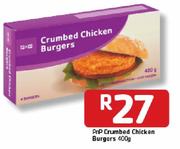 Pnp Crumbed Chicken Burgers - 400g