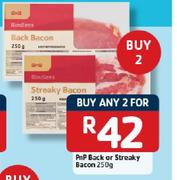 Pnp Back or Streaky Bacon - 2X250g