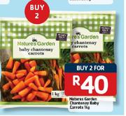 Natures Garden Chantenay Baby Carrots-2X1Kg