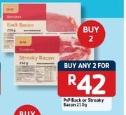 Pnp Back Or Streaky Bacon-250g