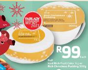 PnP Iced Rich Fruit Cake 1kg Or Rich Christmas Pudding-900g Each