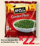 McCain Garden Mix Or Garden Peas-1kg
