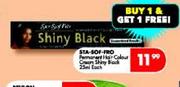 Sta-Sof-Pro Permanent Hair Colour Cream Shiny Black-25ml Each