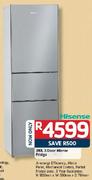 Hisense 310L 3-Door Mirror Fridge