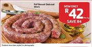 PnP Boxed Oukraal Wors - Per Kg