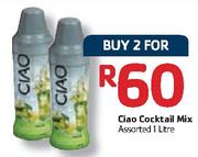 Ciao Cocktail Mix Assorted - 2 x 1L